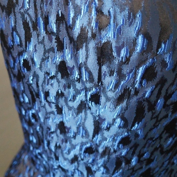 ERIN Erin Fetherston Nautical blue v-neck fit and flare gown NWT - Picture 3 of 3